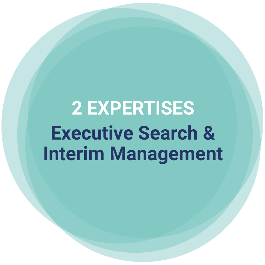 2 expertises: interim management en executive search